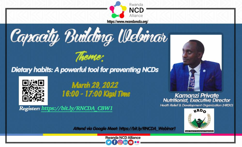 A Quarterly Webinar: A platform to support NCD Champions in awareness and advocacy efforts